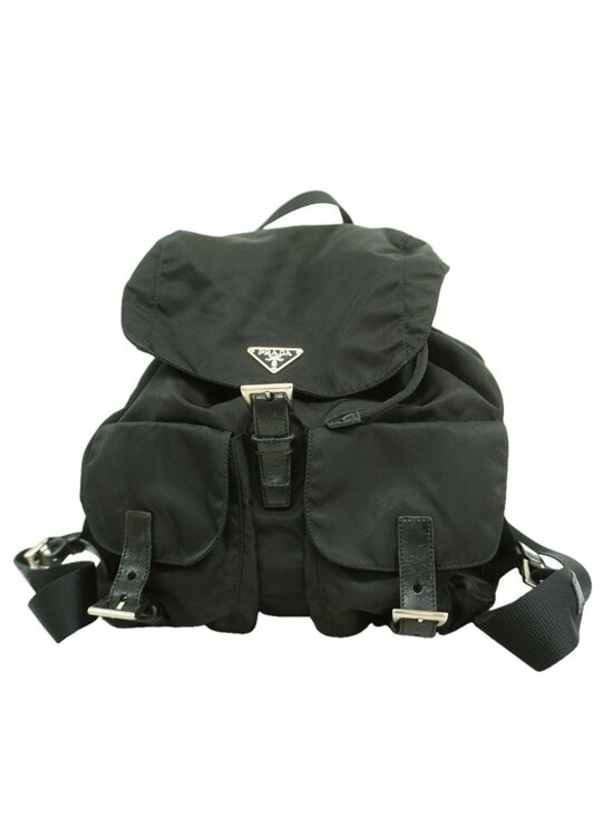 Prada Backpack Nylon Black Silver main image 7